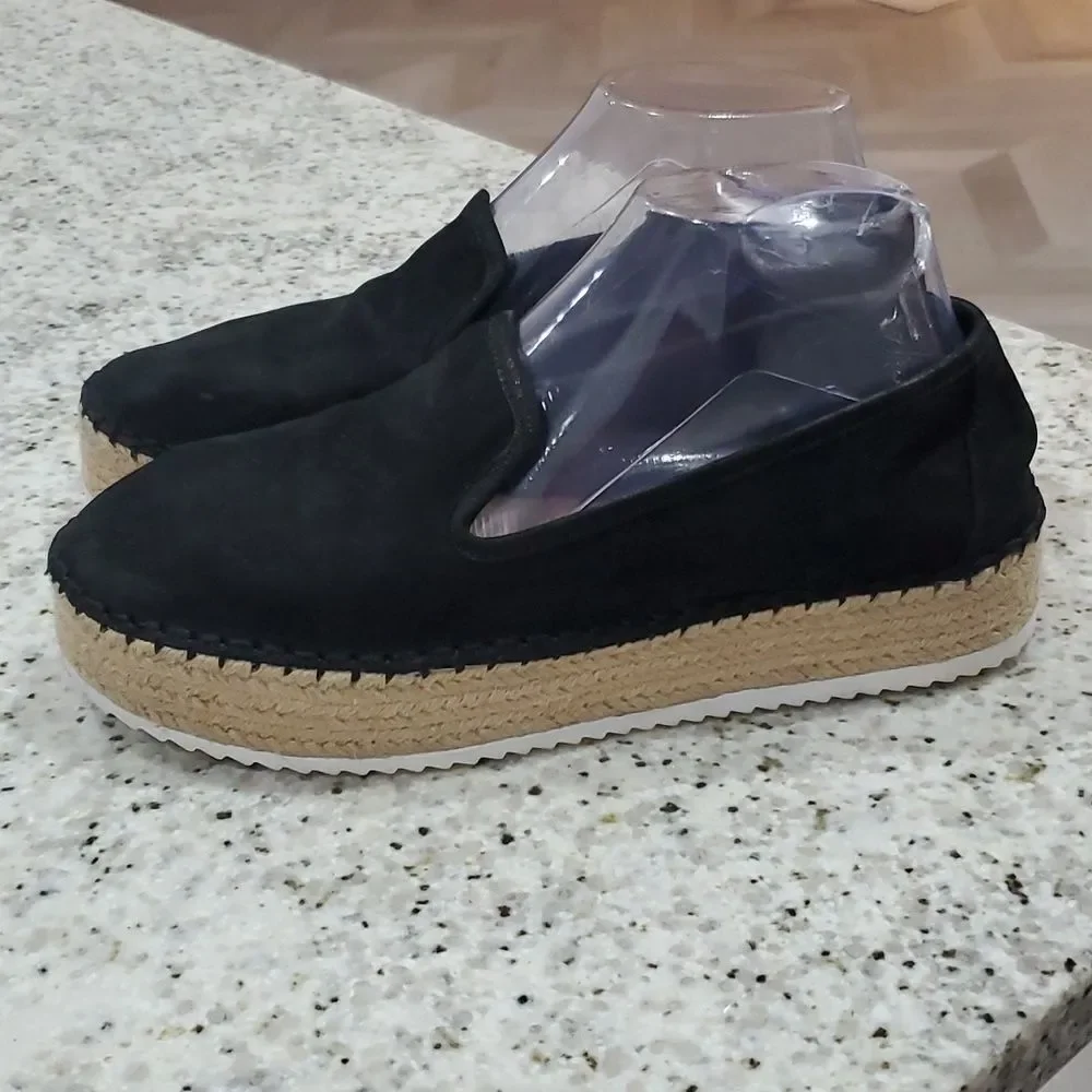 Gianni Bini Sabble Black Suede Espadrille , Women's US 9 - Picture 3 of 7